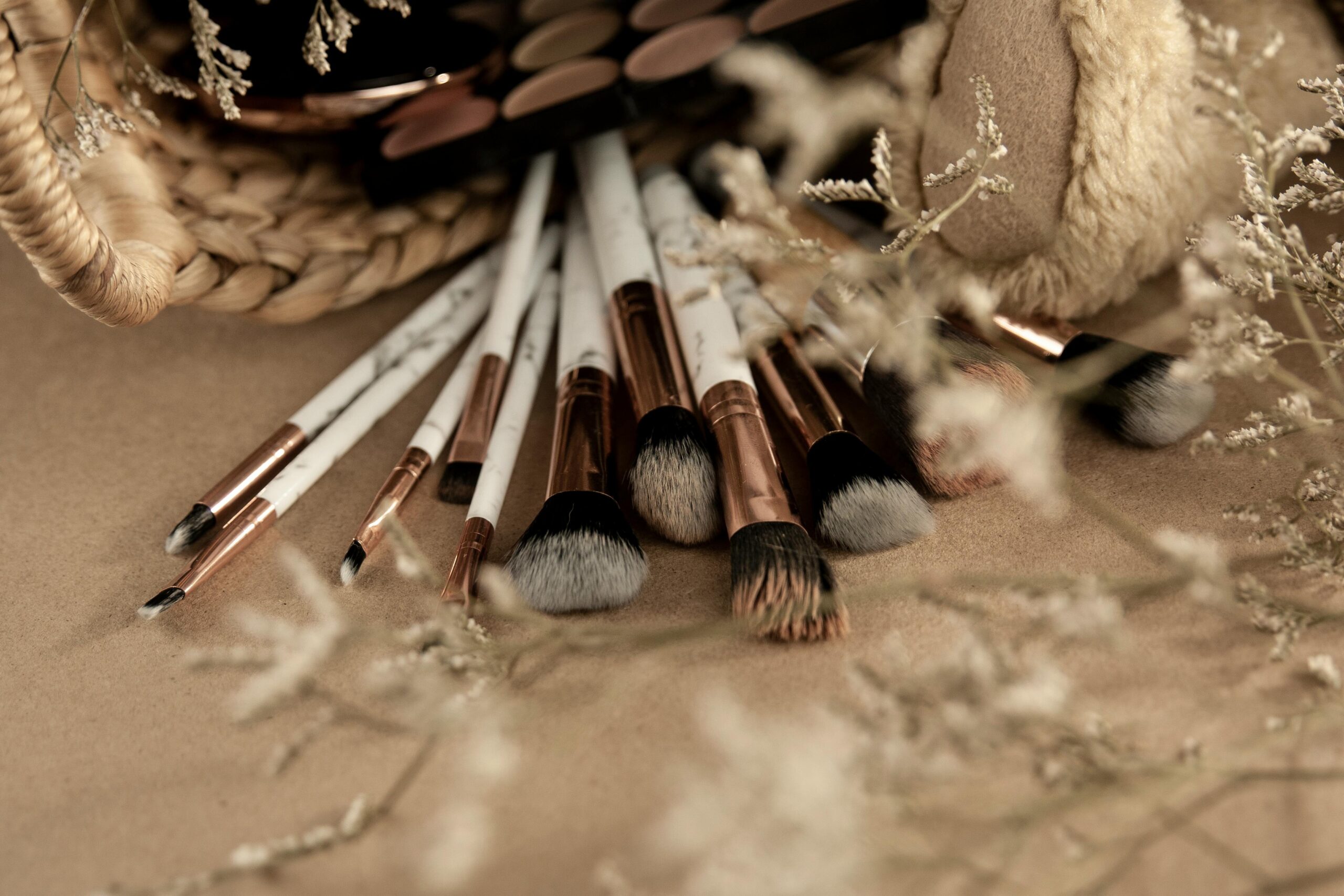 Softly blended eyeshadow in neutral tones perfect for bridal makeup