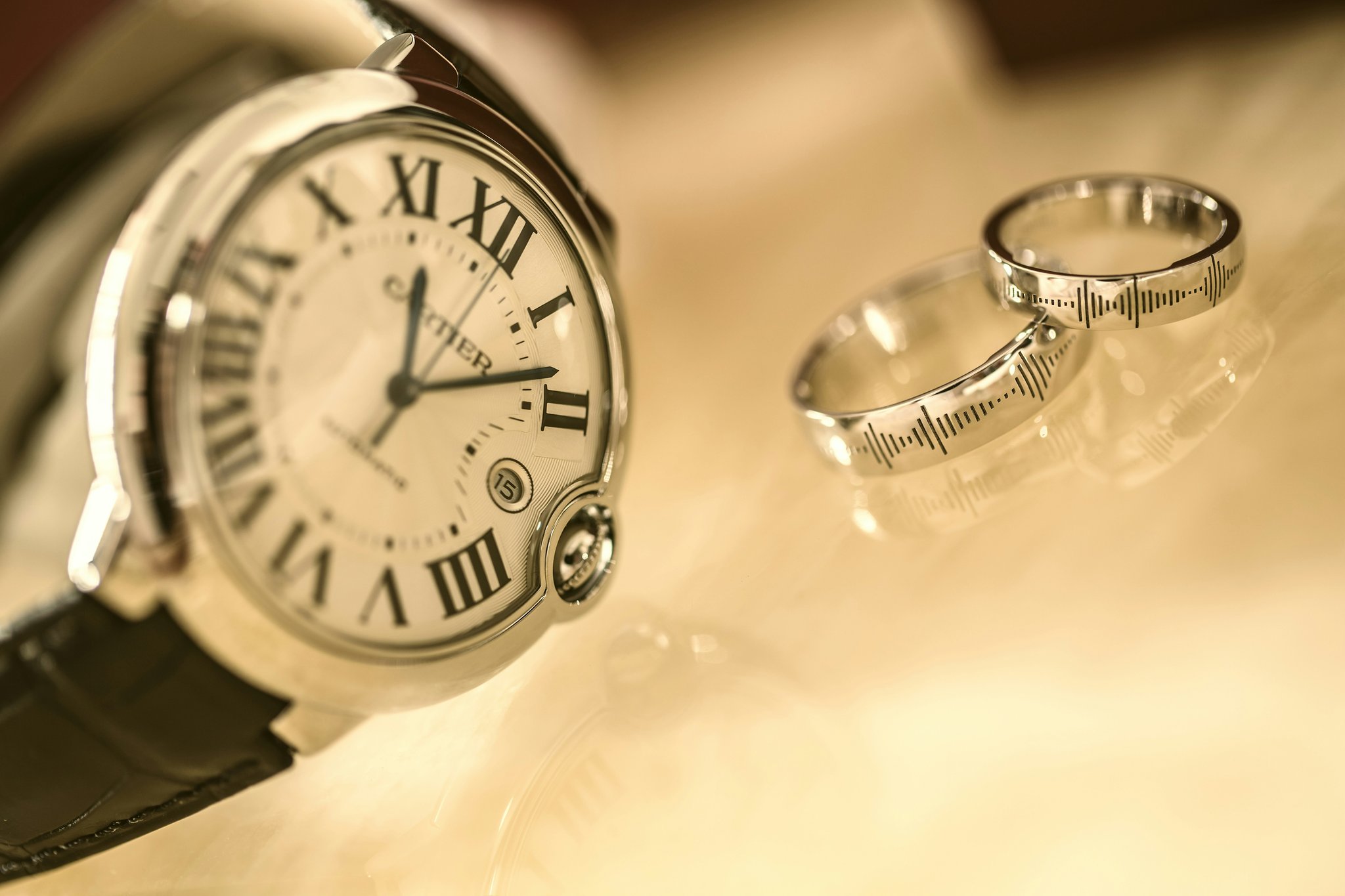 Before-and-after photo showing perfect wedding concealer application